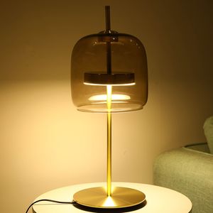 Lampe de table créative en verre de champignon nordique minimaliste moderne design salon étude chambre lampe de table de chevet led 110-240V