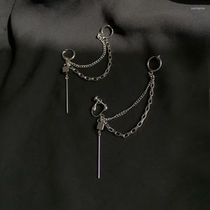 Personnalité créative Hip-Hop Punk vent boucles d'oreilles chaîne Type A mot glands Eardrop femmes bijoux cadeaux balancent lustre