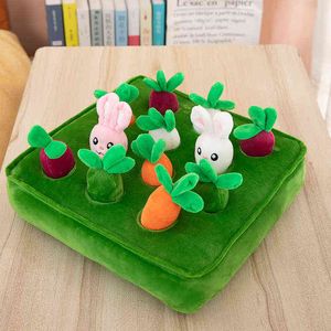 Creative Pull Up Carottes Et Lapin Cuddle Légumes En Peluche En Peluche Pop ParentChild Interaction Jouets Cadeau Drôle Pour Enfants Bébé J220704