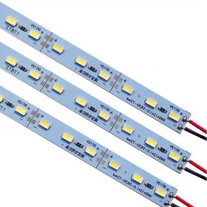 Barre lumineuse LED DC12V 1M, blanc chaud, rouge, vert, bleu, barre LED en aluminium 5730 5630, bande lumineuse rigide de 12MM de large