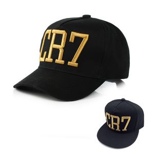 Cristiano Ronaldo CR7 Capas de béisbol Cotton Ajustable 3D Bordado BUSO Snapback Sombrero Hombres Mujeres Sportes informales HCS302