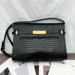 Cuero de cocodrilo Manhattan Chica Sobre Tote Bolsos de noche Embrague Carteras para mujer Bolsos Equipaje Bolsa de axila Cuerpo cruzado Diseñador Hobo Mans Satchel Bolso de hombro