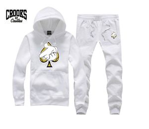 Croks and Castles Sweatshirt Diamond Fashion Hip Hop Hoodie Mens Clothes Sportswear Hiphop Pullover SweetS SweetS Brand Crooks Stylish5780226