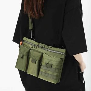 Bolsas de mensajero tácticas de nailon unisex con cuerpo cruzado, bolsa de bala informal, función táctica, bolsas de hombro con estilo