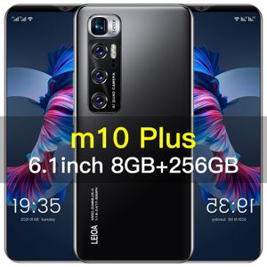 Commerce électronique transfrontalier produit de vente chaude en gros M10plus Smartphone Android 6.1 pouces 5G grand écran téléphone portable