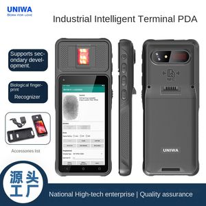 PDA portátil transfronterizo Terminal inteligente Escaneo de códigos de barras Almacén Recolector de datos NFC Identificación de huellas dactilares Inventario Teléfono móvil