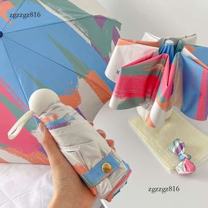 Cross Border Hot Selling Automatic Sunshade Umbrella pour les femmes, parapluie frais et frais de Sunshade, motif d'impression floral, soleil et pluie à double usine