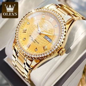 Montre de marque Oulishi transfrontalière entièrement automatique surface mécanique sol luxe or affaires montre pour hommes montre étanche hommes montre