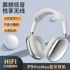 Auriculares Bluetooth populares transfronterizos con alta potencia P9promax auriculares inalámbricos con cancelación de ruido venta al por mayor de fábrica