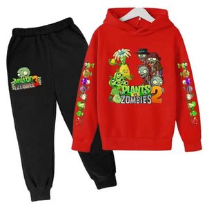 Cross Border Spring and Fall Plants vs Zombies Matter Vêtements pour garçons filles à sweat à sweat à sweat à sweat pour enfants