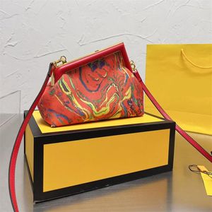 Bolso bandolera para mujer, bolso de mano con diseño de mármol, bolsos de mano de noche, hebilla de letras de Metal a la moda, herrajes dorados extraíbles S340R