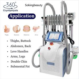 cryolipolysis Cool 360 Stubborn Fat Remover Máquina de congelación Crioterapia 5 en 1 Cryo Sculpting Slimming Machines Lipolaser RF Cavitation Fat Freeze equipment