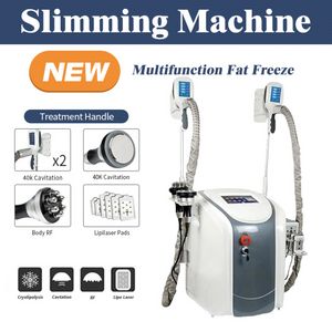 Cryolipolysis Fat Freeze Slimming Machine Lipo Laser Cavitation Rf Skin Firm Device 2 Handle Cryo Fat Loss Machines