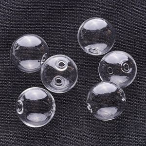 Cristal 100 Uds 1040mm transparente bola de vidrio hueca hecha a mano cuentas de globo de vidrio soplado orbes de burbujas redondos para la fabricación de joyas