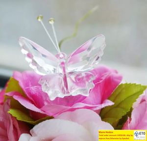 Cadeaux de faveur de mariage de papillon de cristal pour le cadeau de partie de Bachelorette d'invité faveurs de douche de bébé avec la boîte-cadeau