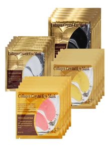 Crystal Collagen Mask Makeup Gold Powder Eye Patches For Eyes Care Moisturizing Golden Gel Masks Stick Remove Dark Circle8744553