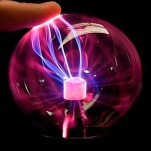 Boule de lumière Plasma en cristal, boules à Induction électrostatique, lumières LED, batterie USB, décoration de fête, cadeau pour enfants