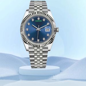Relojes de cristal para mujer, marca superior, resistente al agua, con diamantes, reloj de pulsera de acero inoxidable para mujer, reloj mecánico automático de 36mm y 41mm