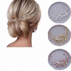 Crystal Wedding Hair Combs Miraculous Femmes Bandons Active Fr Bridal Headpiece Clip Bride Jewelry Gift W8an #