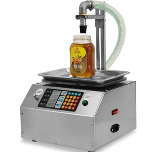 Máquina de llenado de CSY-L15, tipo de pesaje de flujo, dispensación completamente automática, miel, salsa de sésamo, aceite comestible, pegamento, líquido viscoso