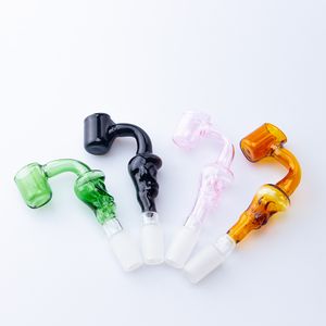 CSYC G045 Pipes à fumer Bong en verre bols de crâne bol en verre incurvé plate-forme pétrolière crâne Banger clou 14mm 18mm mâle Joint eau Bong outil