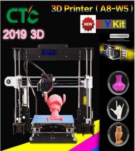 CTC A8 IMPRIDANCE 3D HAUTE PRÉCISION DE BURANT PRUSA I3 KIT DIY IMPRIMITATION DE L'ÉCRONNEMENT LCD AUTO-ASSUMATION CV IMPRESSION POWER2310963