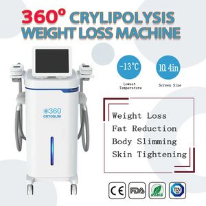 CTM49 cryolipolyse à 360 degrés amincissant la machine de congélation des graisses 4 poignées fonctionnant en même temps