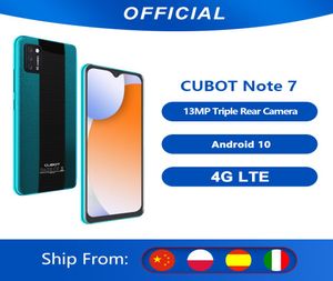 Cubot Note 7 Smartphone Triple caméra 13MP 4G LTE 55 pouces écran 3100mAh Android 10 double carte SIM téléphone portable Face Unlock9529007
