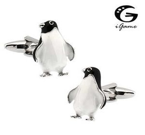 Gemelos iGame Penguin Gemelos Calidad Material de latón Negro Diseño animal lindo Envío gratis HKD230718