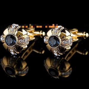 Boutons de manchette Boutons de manchette de luxe pour hommes 925 Sier Gold Bouton d'avocat Chemise française Bijoux de mariage Fête des pères Cadeau Drop Livraison Bijoux Cuffl Dh5To