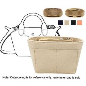 Cuir Evertoner Xs bagfor Felt Le Pack inside Cloth Top Handle Insert Organizer Makeup Bag Sling Travel