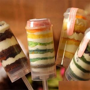 Cupcake Doreenbeads Cake Tool DIY Push Up Ice Cream Pop Contenedores para cupcakes Molde Gota Entrega Hogar Jardín Cocina Comedor Bar Bak Dhdph