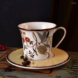 Tasses Soucoupes Bone China Luxury Afternoon Tea And French Modern Ceramic Coffee Turkish Cup Set