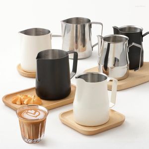 Tazas, platillos, jarra para espuma de leche y café, jarra de acero inoxidable 304 con báscula, proceso de pintura al vapor con leche, accesorios de cocina y cafetería