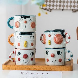 Tazas Platillos Taza De Caballo De Dibujos Animados Lindo Taza De Desayuno Hecha A Mano Creativa Utensilios De Cerámica De Moda Regalo De Café De Oficina Pintado A Mano Recomendar