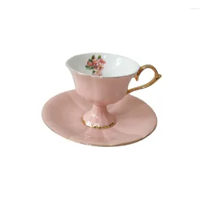 Tasses Soucoupes hf tasse de thé chinois set porcelaine eco amical simple small en céramique de café de café cuillère