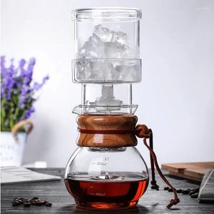 Tasses Saucers Home Ice Drip Coffee Pot Brewing Glass Machine Cold pour 2-4 personnes