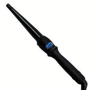 Curl Curling Wand 0,75 à 1,25 pouce de cheveux à double tension professionnelle Iron de boucler avec du baril en céramique, pointe fraîche, fermeture automatique Burl Curling Wand pour les cheveux ricores longs ou courts