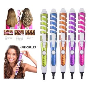 Curling Irons Magic Pro Hair Curlers Electric Curl Cerámica Espiral Hair Curling Iron Wand Salon Hair Styling Tools Hair Wand Curler Iron 230323
