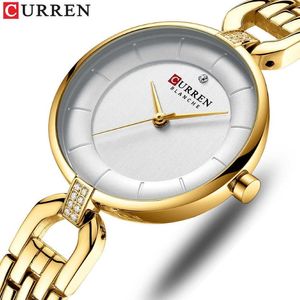 Curren montres pour femmes montres à Quartz horloge en acier inoxydable dames montre-bracelet haut de gamme montres de luxe femmes Relogios Feminin238T