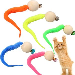 Rideau 5 pièces boule de ver de chat interactive avec cloche boules bancales drôles jouet de cloche de chat jouet de chat coloré jouet de cloche de chat jouet de haute qualité pratique 240119