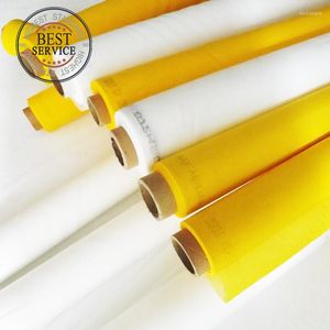 Rideau ! Maille en soie d'écran de 72T-48um-220cm-50M pour imprimer avec la couleur jaune blanche