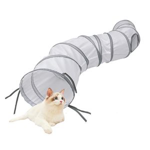 Rideau Cats tunnel pliable pour animaux de compagnie pour animaux de compagnie Kitten Pet Training Interactive Fun Toy Tunnel Bored for Puppy chaton lapin jeu tunnel tube 240119