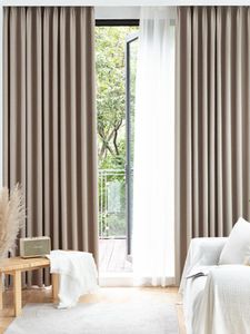 Rideaux rideaux japonais texture fine froissée coton et ombrage en lin rideaux épaissis de la maison baie vitrée produits finis en gros gycc