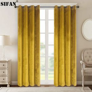Curtain High Shading Velvet Blackout Curtain For Bedroom Insulating Modern Style Windows Living Room Curtain Home Decoration Custom Made 231019
