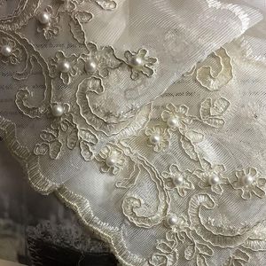 Rideau MELUNMHOM perle brodé fil d'or blanc Tulle rideaux pour salon princesse chambre dentelle romantique fenêtre criblage Ite