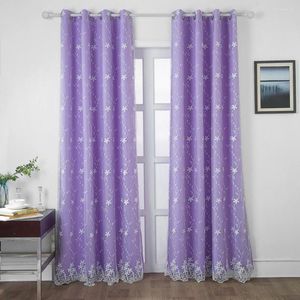 Cortinas pastorales para sala de estar, comedor, tela de encaje, dormitorio hueco, tul, cambio Gradual fantástico