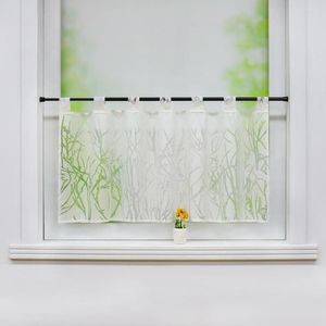 Rideau robinet haut fenêtre Voile draperie cantonnière panneaux demi-rideau pour salon décor à la maison