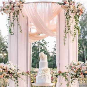 Cortina boda arco drapeado cortinas de gasa telón de fondo tela ceremonia recepción tul yardas pura fiesta suministros