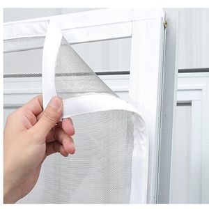 Cortina al por mayor Anti-mosquitos moscas pantallas de ventana redes de nailon gruesas cifradas puerta de malla invisible